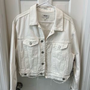 NWT Agolde shrunken Charli denim jacket polar